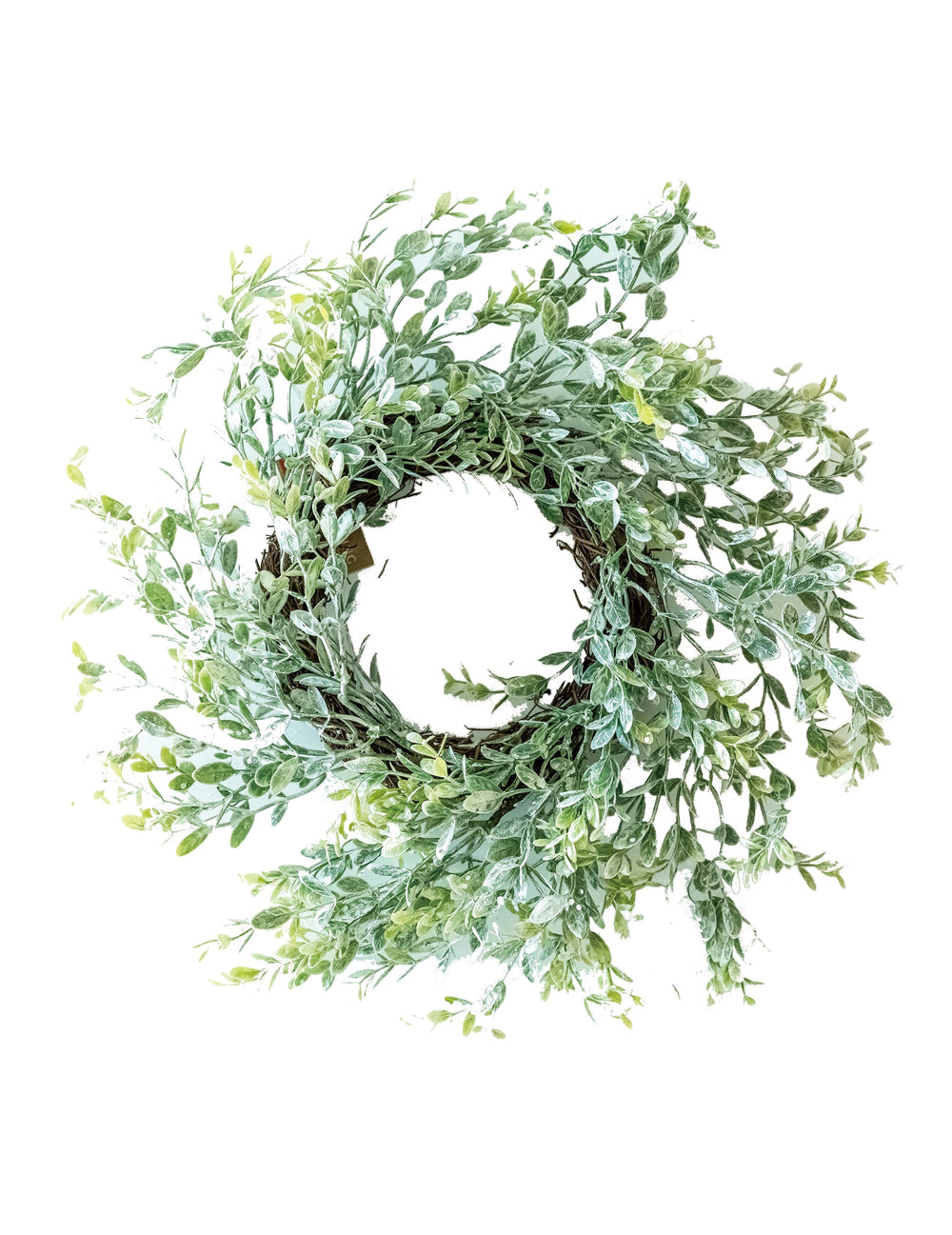 Couronne branches d'eucalyptus pour décoration vert effet naturel
