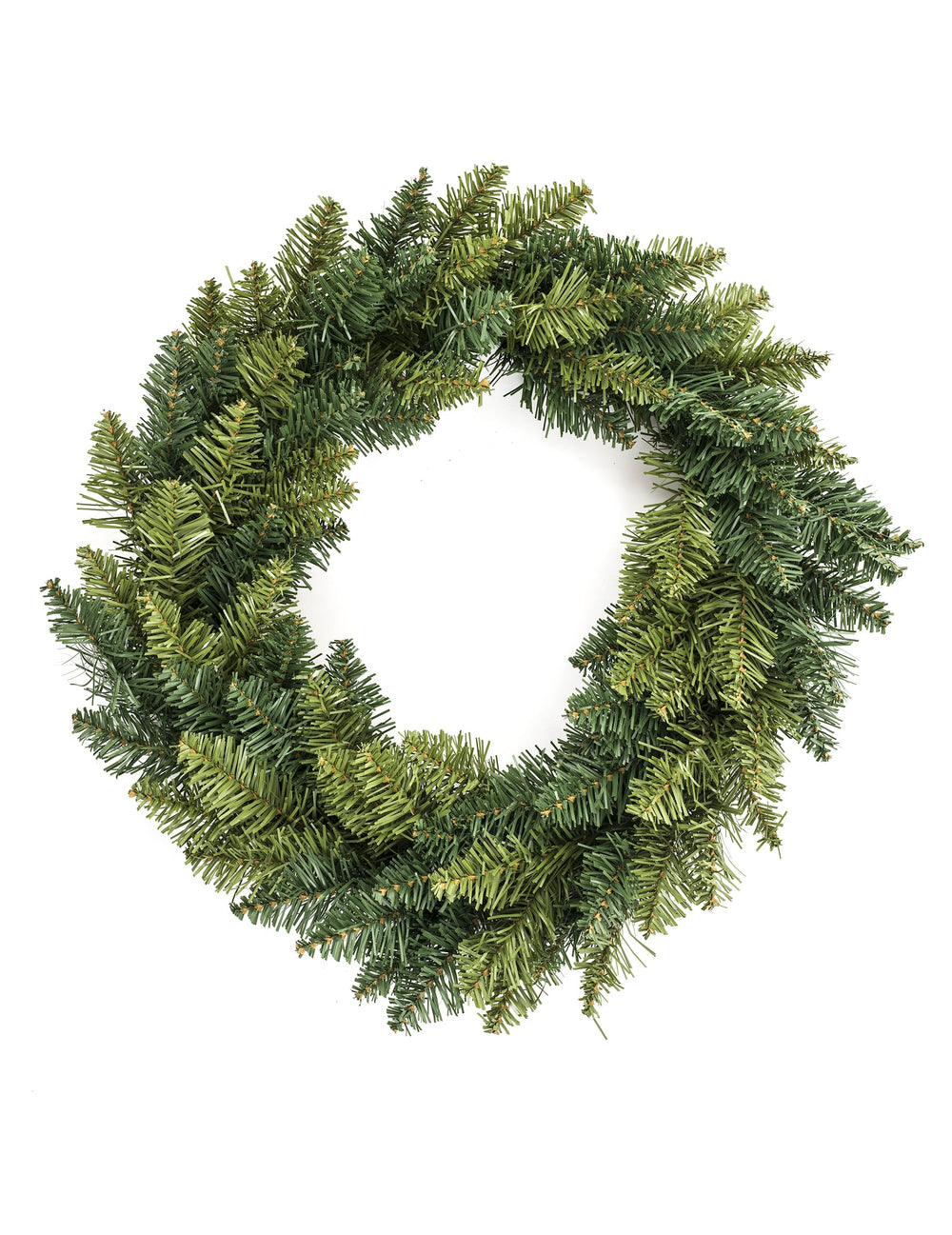 Couronne de sapin synthétique pour décoration vert