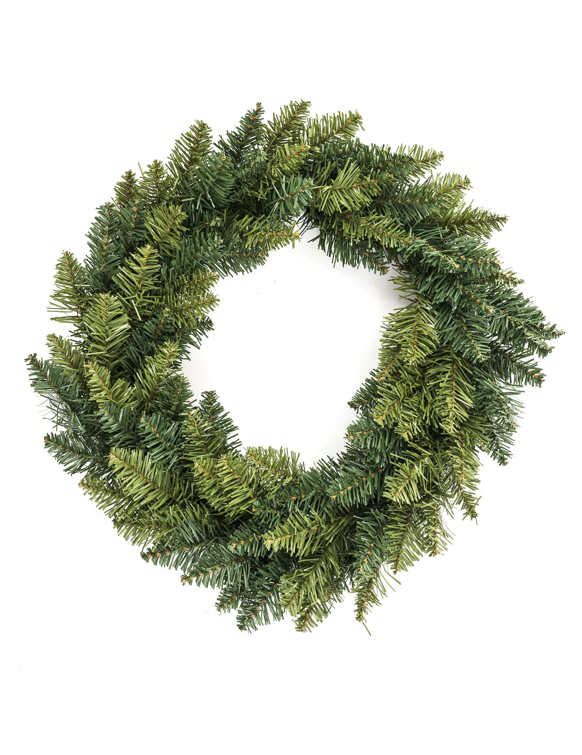 Couronne de sapin synthétique pour décoration vert