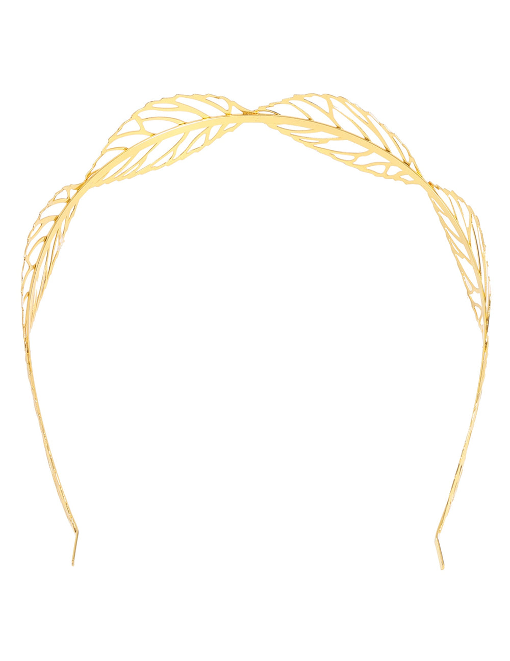 Vue de face de la couronne feuilles de laurier sexy