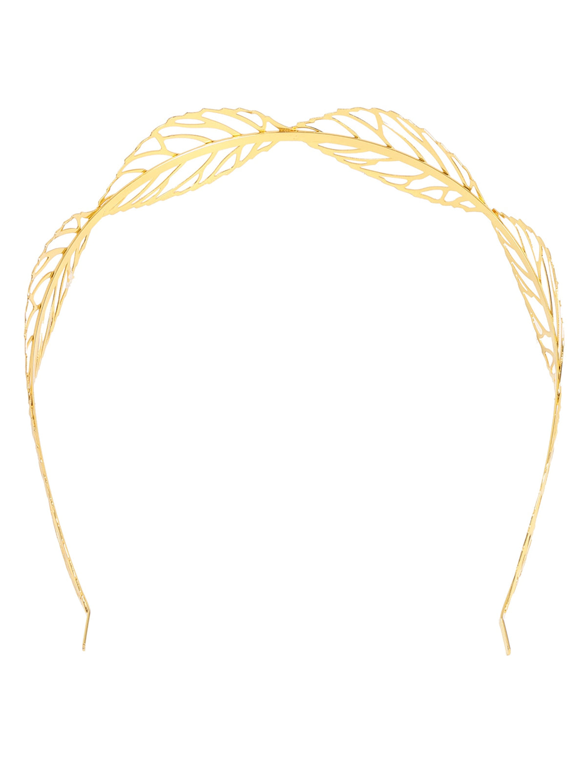 Vue de face de la couronne feuilles de laurier sexy