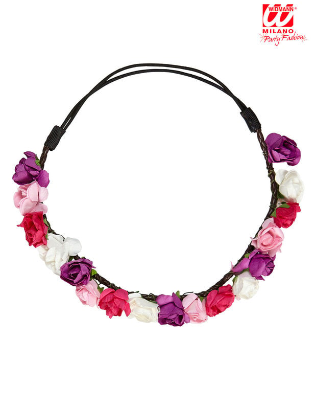 Vue d'ensemble de la Couronne fleurs pastels pour femme