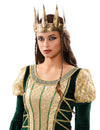 Couronne médiévale pour femme or vieilli