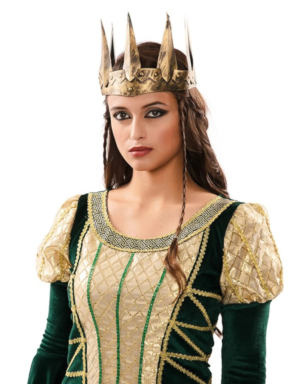 Couronne médiévale pour femme or vieilli