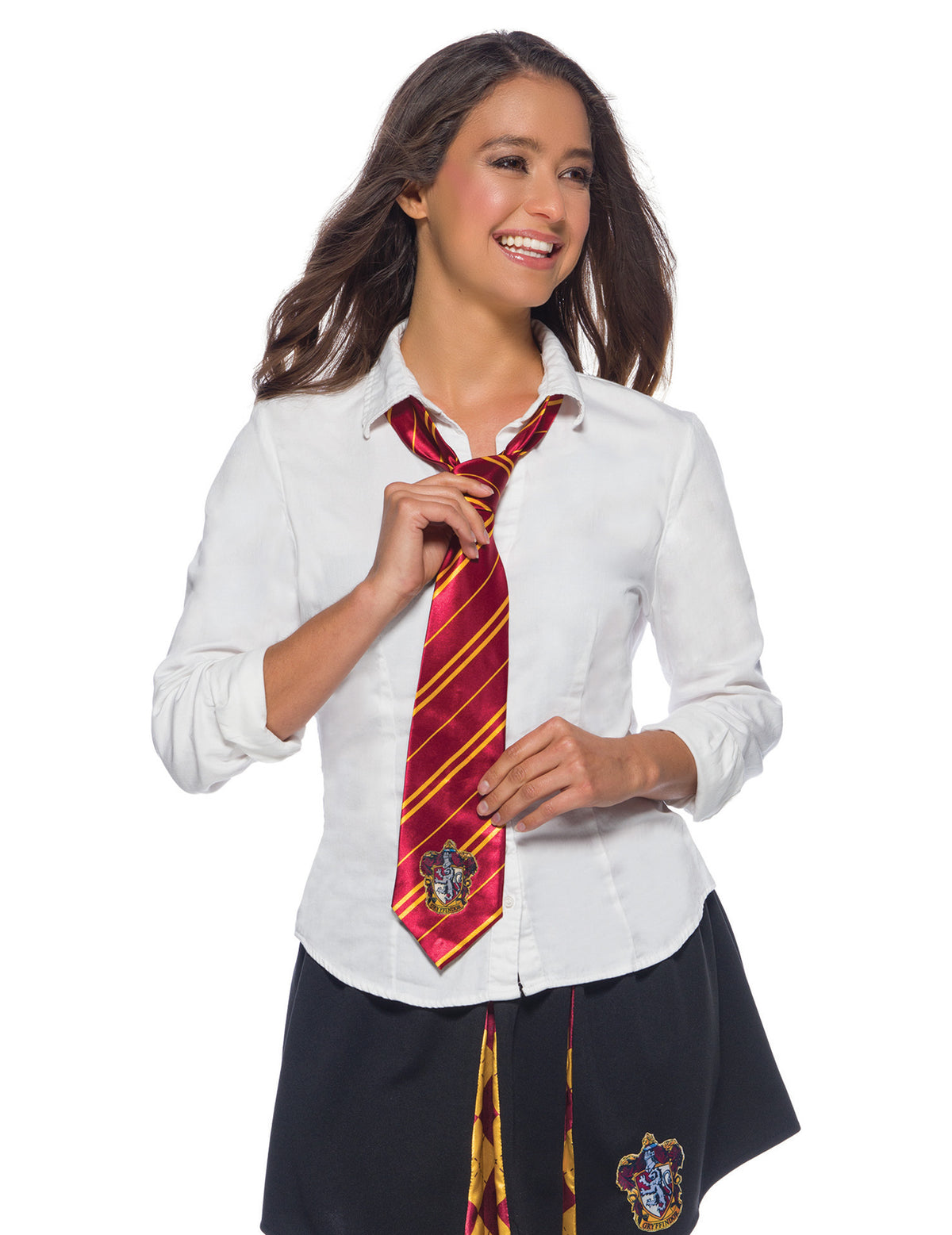 Cravate Gryffondor Harry Potter™ pour adulte rouge et or avec blason