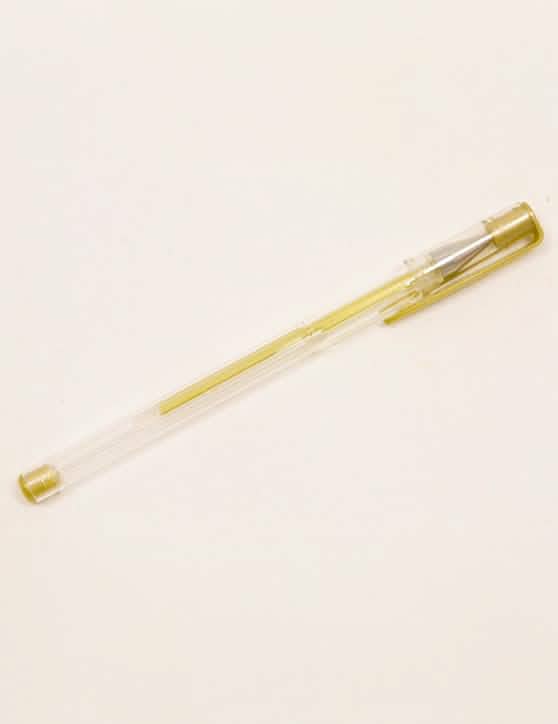 Caneta de tinta de cerimónia para festa dourado