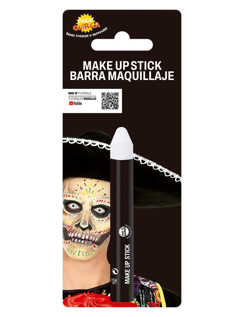 Emballage de vente du crayon de maquillage blanc