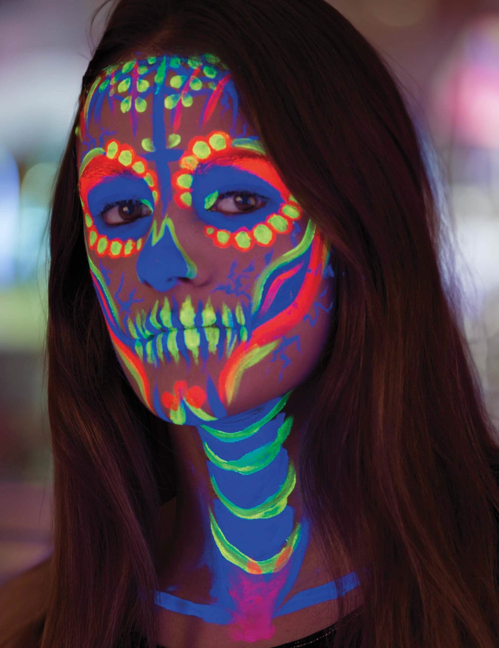 Acabamento fluorescente do lápis de maquilhagem UV para adulto azul pastel