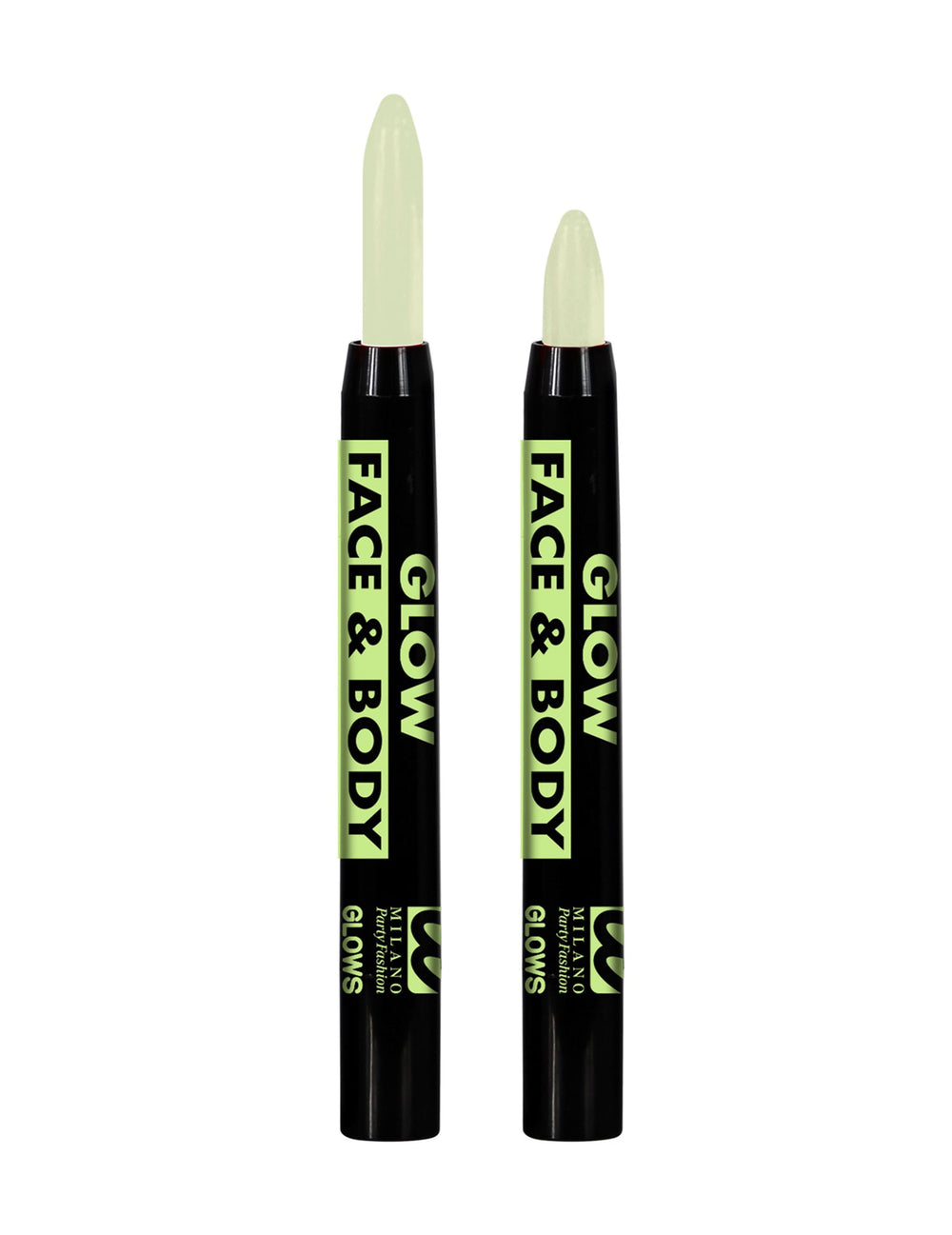 Crayon maquillage phosphorescent pour visage et corps jaune fluo