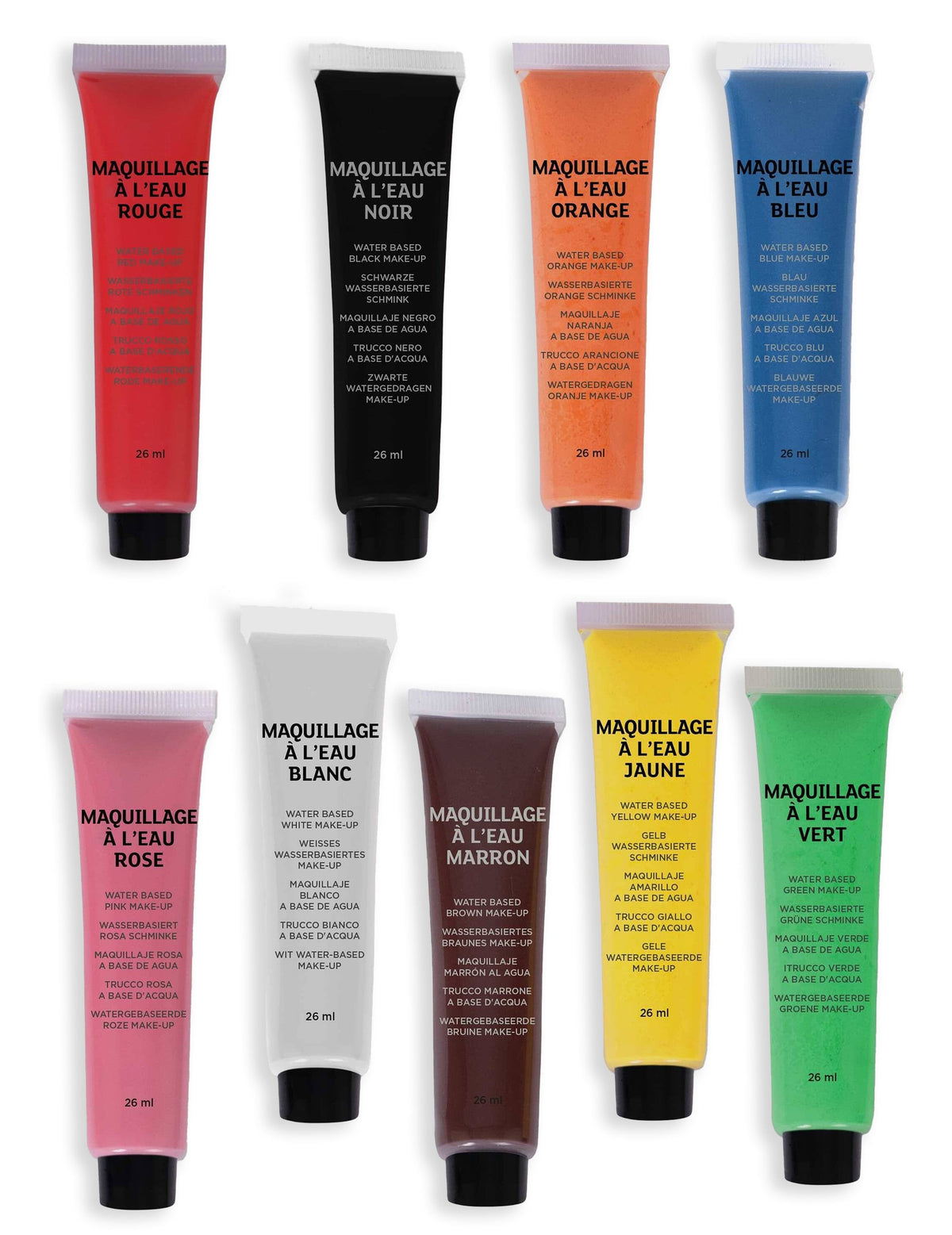 Crème de grimage maquillage à l'eau pour enfant et adulte multicolore