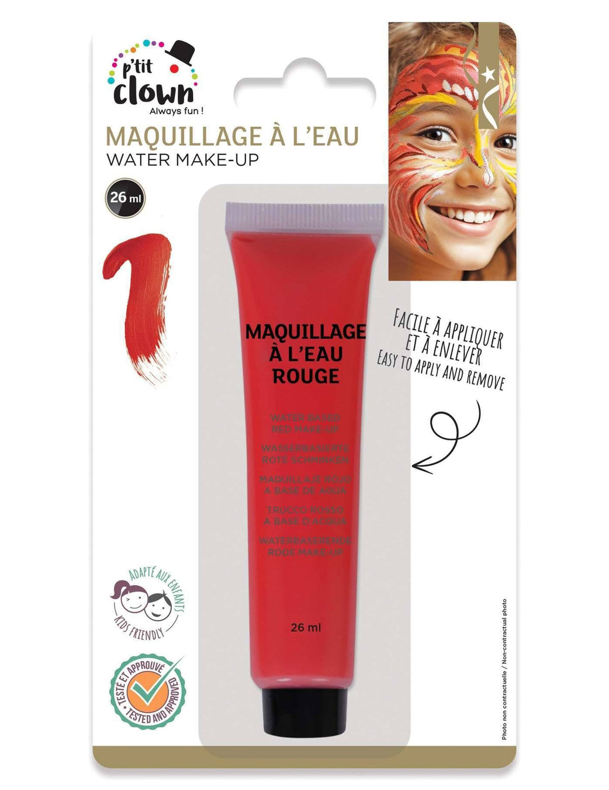 Packaging et tube de la crème de grimage pour enfant à l'eau