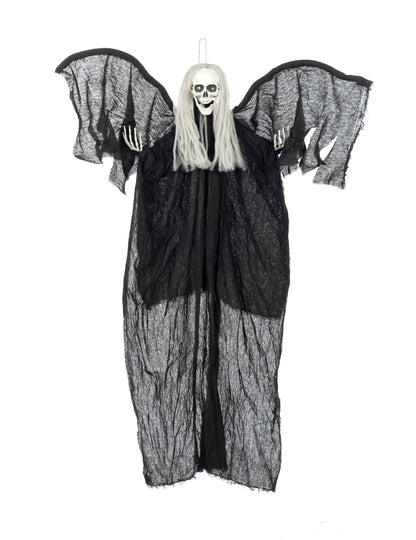 Decoração anjo preto da morte para pendurar
