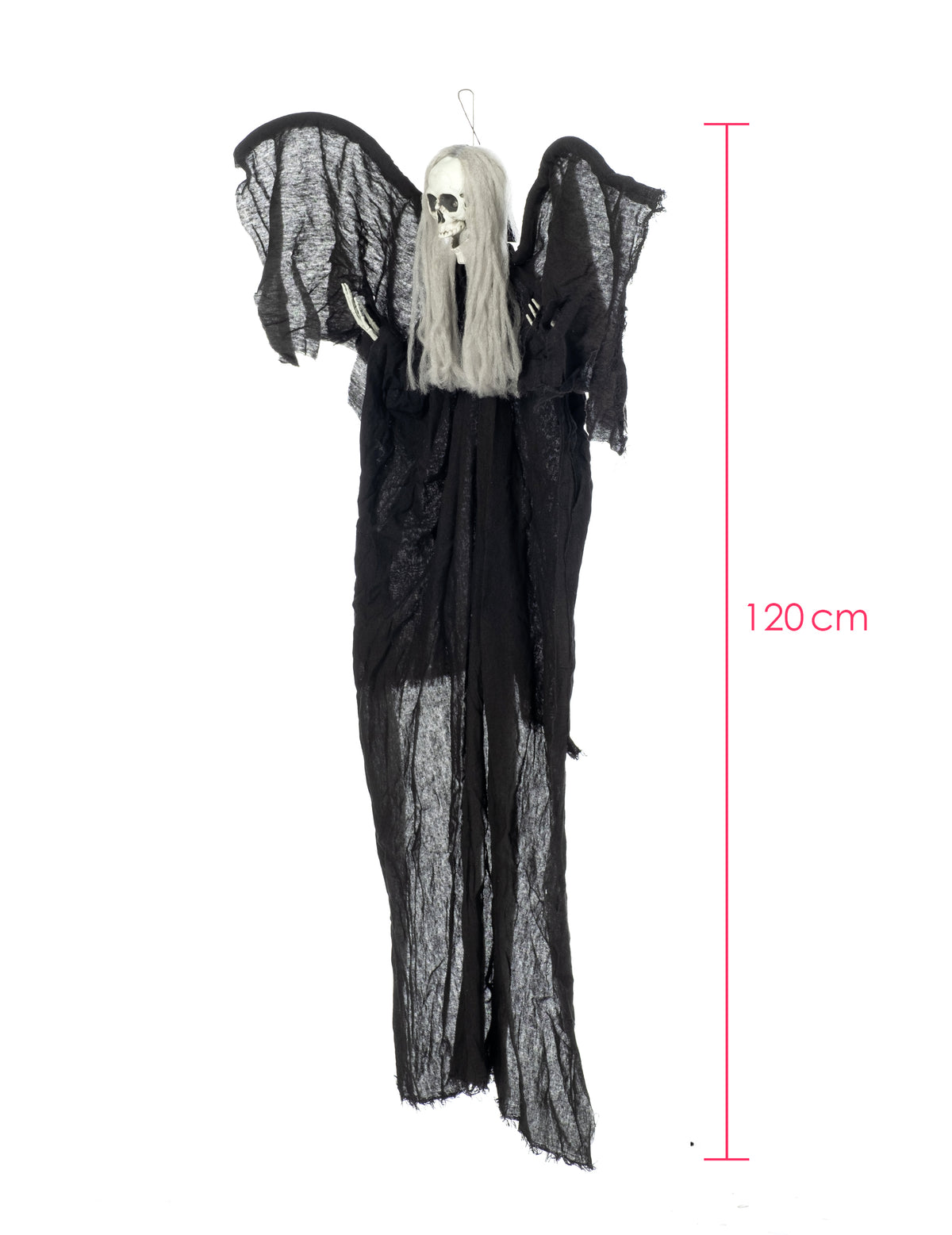 Dimensions de la décoration à suspendre ange noir de la mort