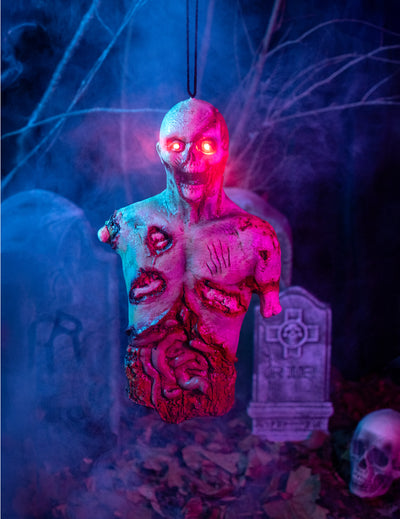 Decoração zombie para pendurar com luz