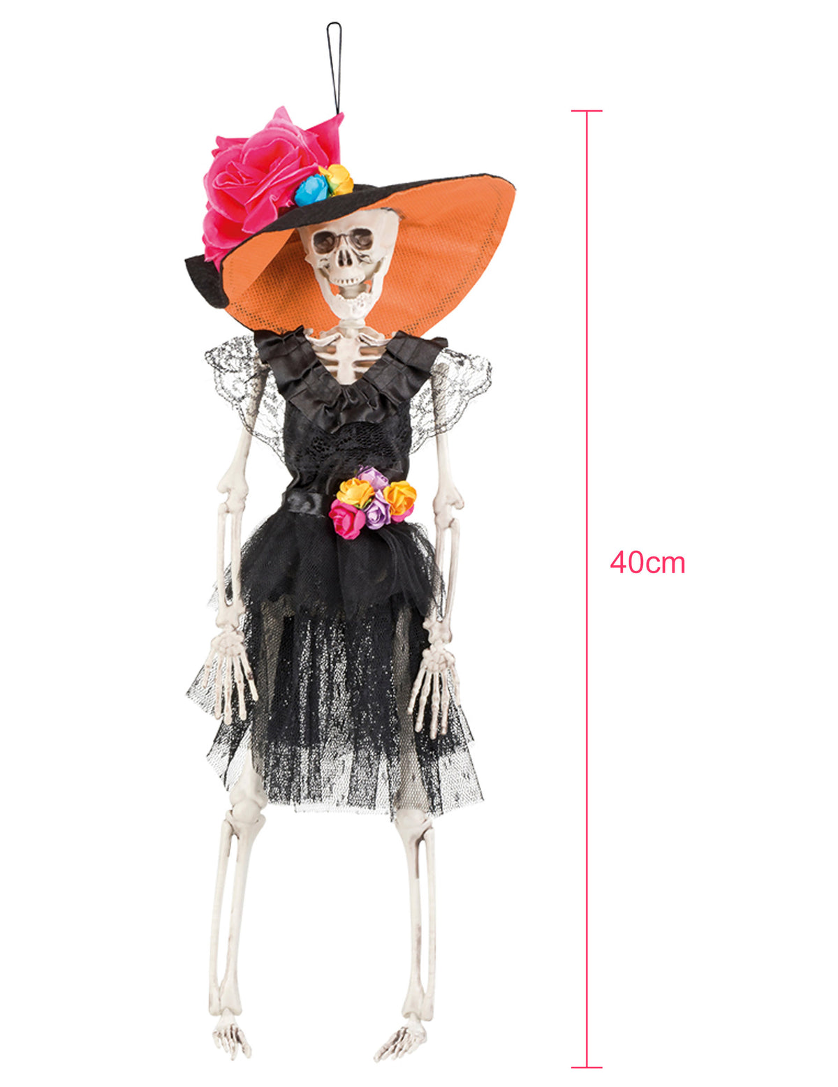 Vue d'ensemble de la décoration à suspendre mariée mexicaine pour Dia de los muertos