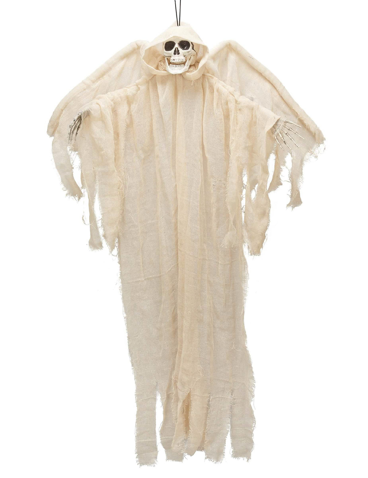 Decoração para pendurar anjo esqueleto branco