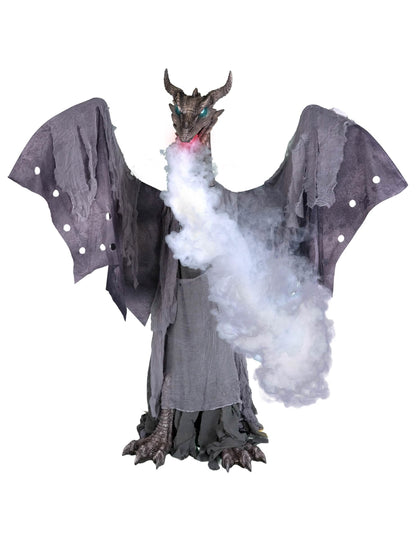 Decoração animada dragão que deita fogo 200 x 187 cm