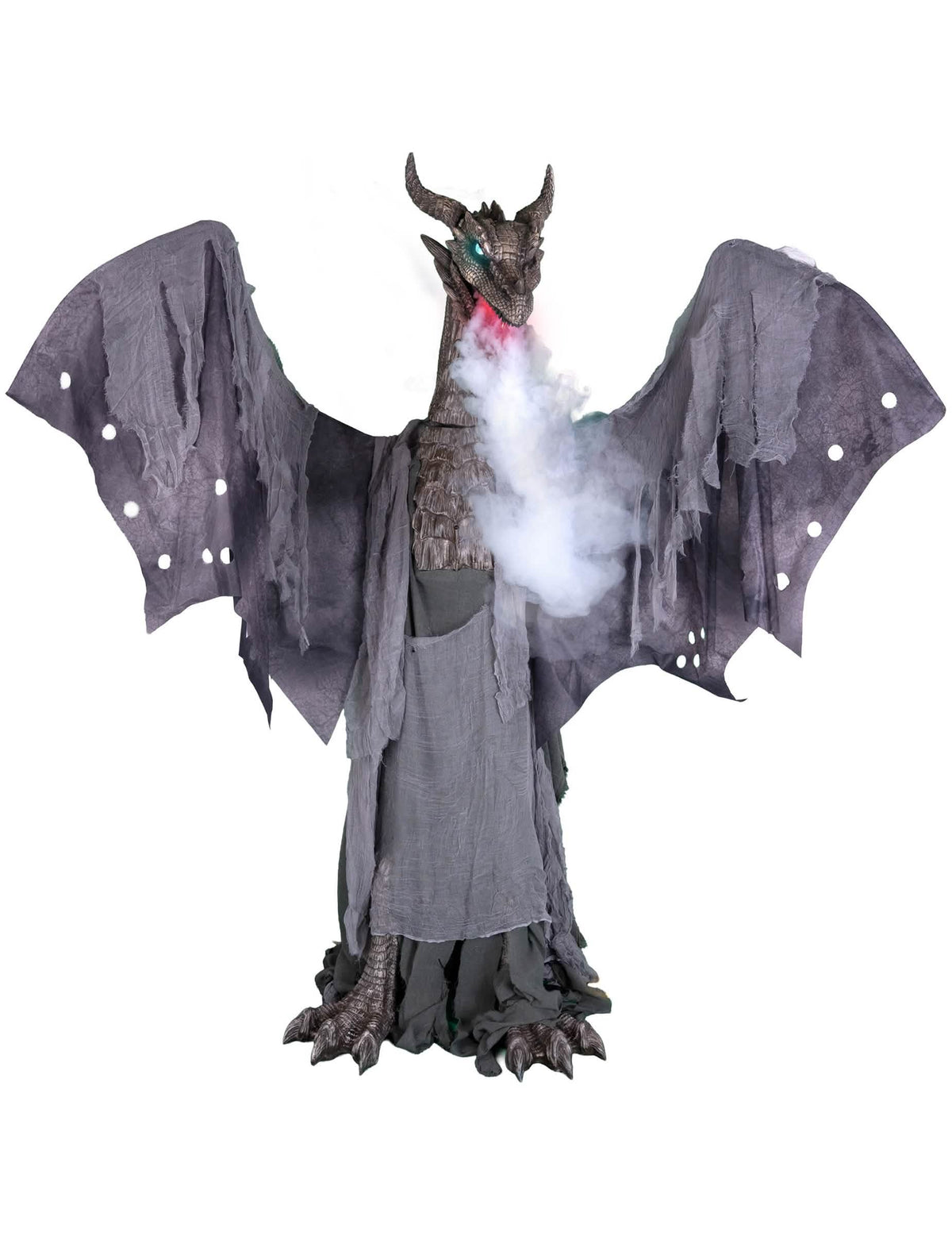 Decoração animada dragão que deita fogo 200 x 187 cm