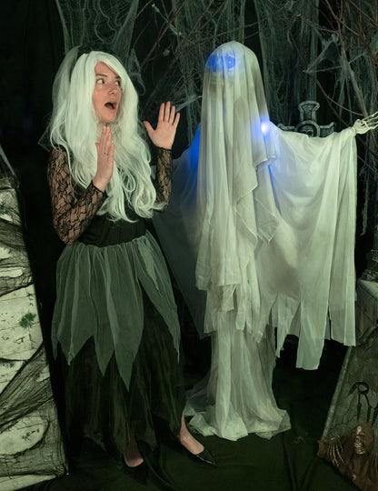 Decoração animada fantasma que chora 170 cm
