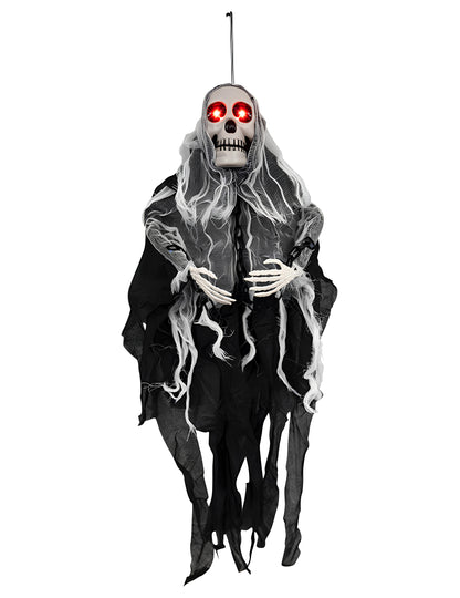 Decoração animada Ghoul espectral para pendurar 80 cm