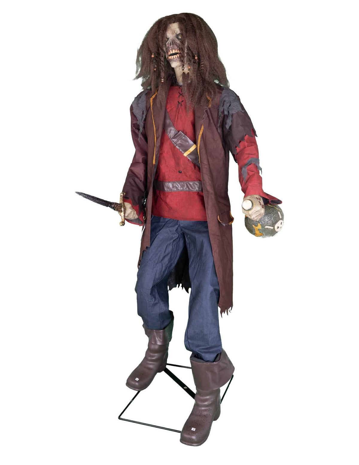 Decoração animada pirata com sons e movimentos 183 cm