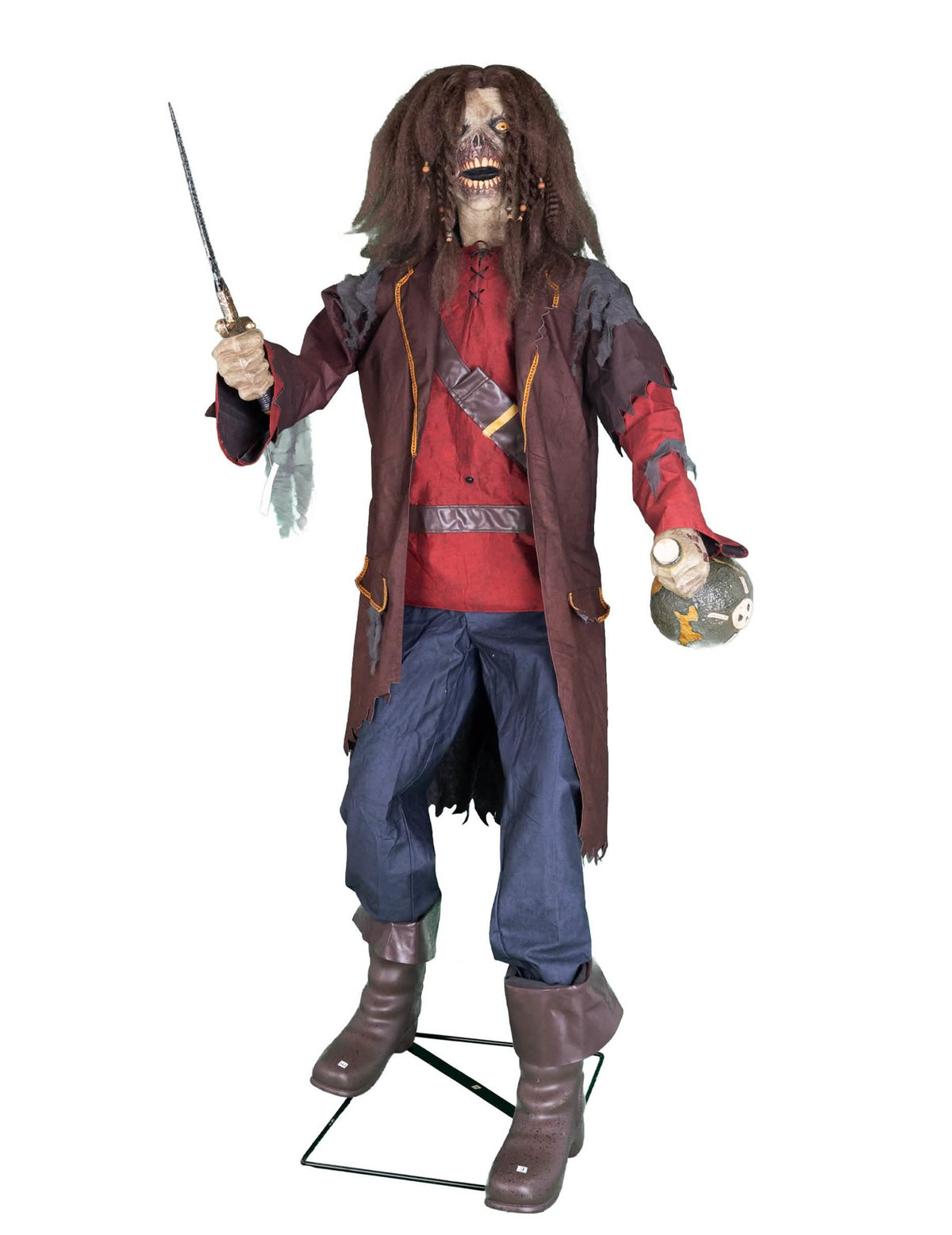 Decoração animada pirata com sons e movimentos 183 cm