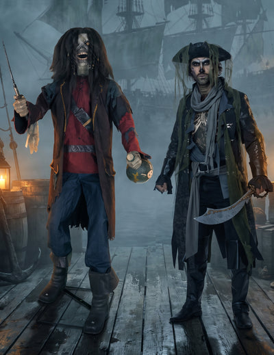 Decoração animada pirata com sons e movimentos 183 cm