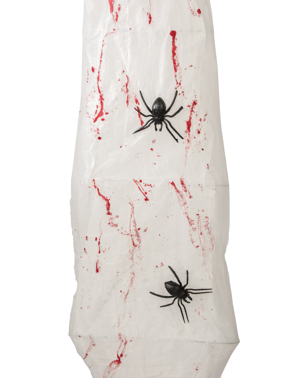 Decoração animada suspensa casulo de aranha com corpo aprisionado 165 cm