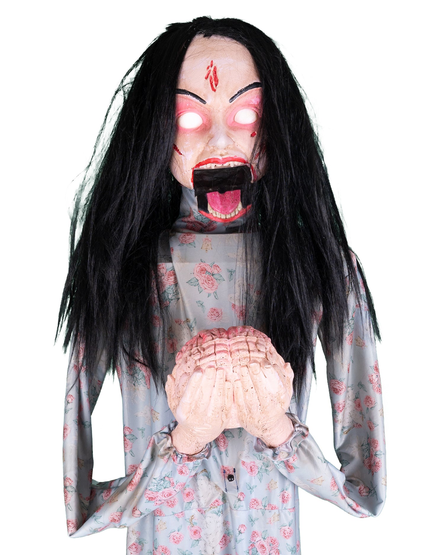 Decoração animada zombie comedor de cérebro 200 cm