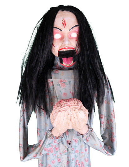 Decoração animada zombie comedor de cérebro 200 cm