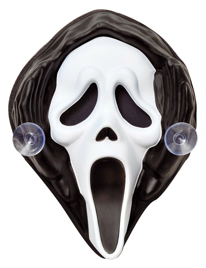 Détail des ventouses de fixation de la décoration de fenêtre Scream