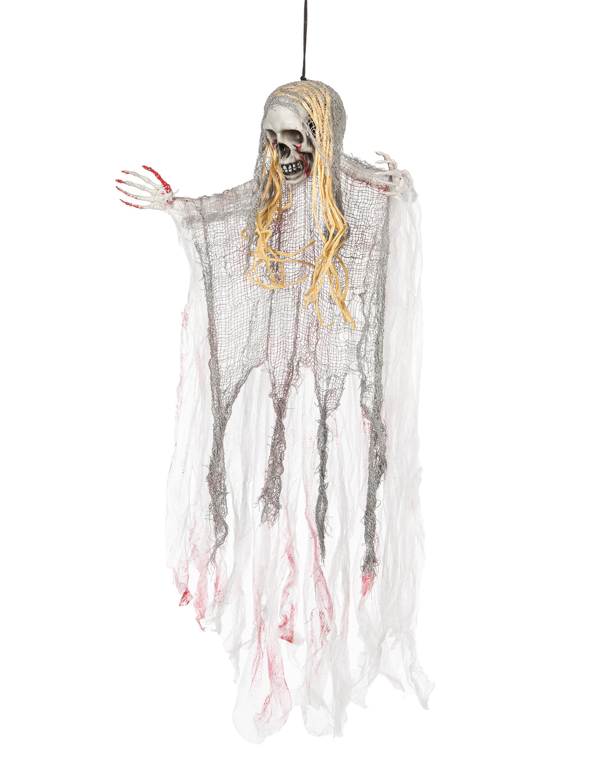 Vue de face de la décoration fantôme sanglant pour Halloween
