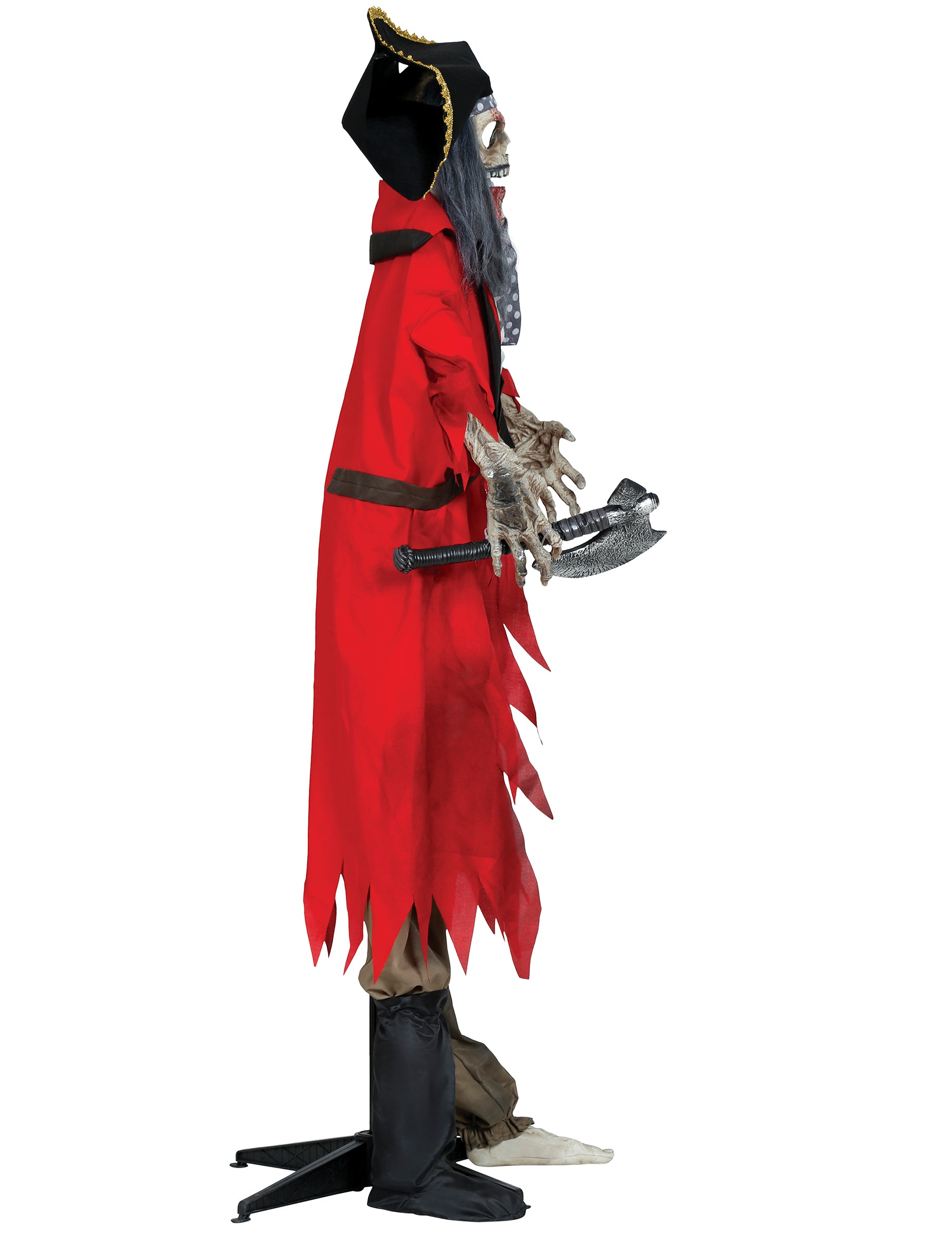 Vue de profil de la décoration géante pirate animé