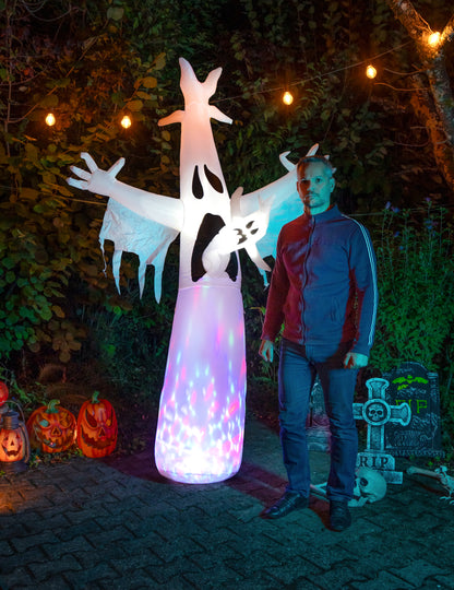 Decoração insuflável Fantasma a gritar 245 cm