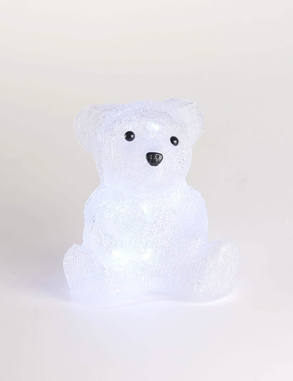 Decoração luminosa urso polar 16 led branco frio