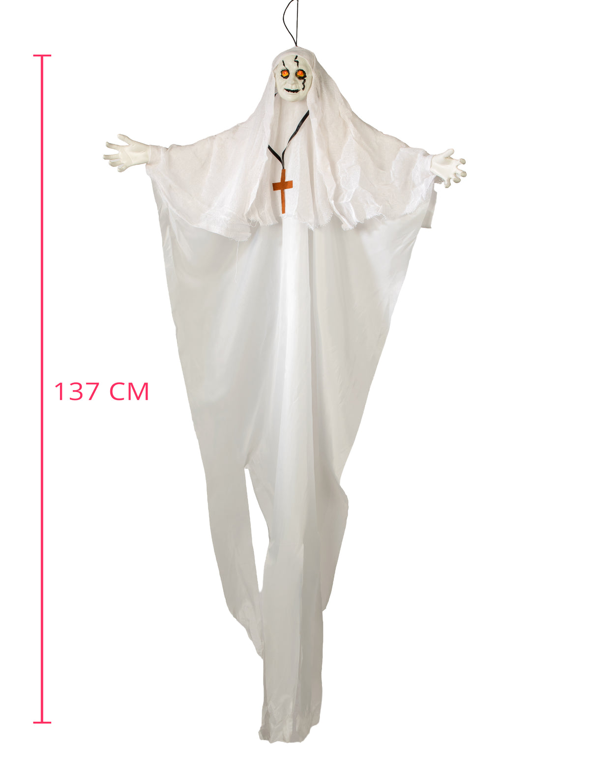 Decoração luminosa religiosa possuía 137 cm