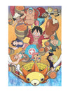 Décoration murale One Piece multicolore avec œillets métalliques