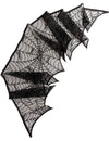 Decoração de teia de aranha em renda preta 43 cm x 2,50 m