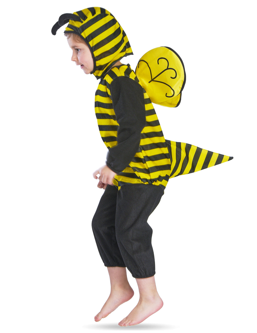 Vue de profil du déguisement abeille pour enfant