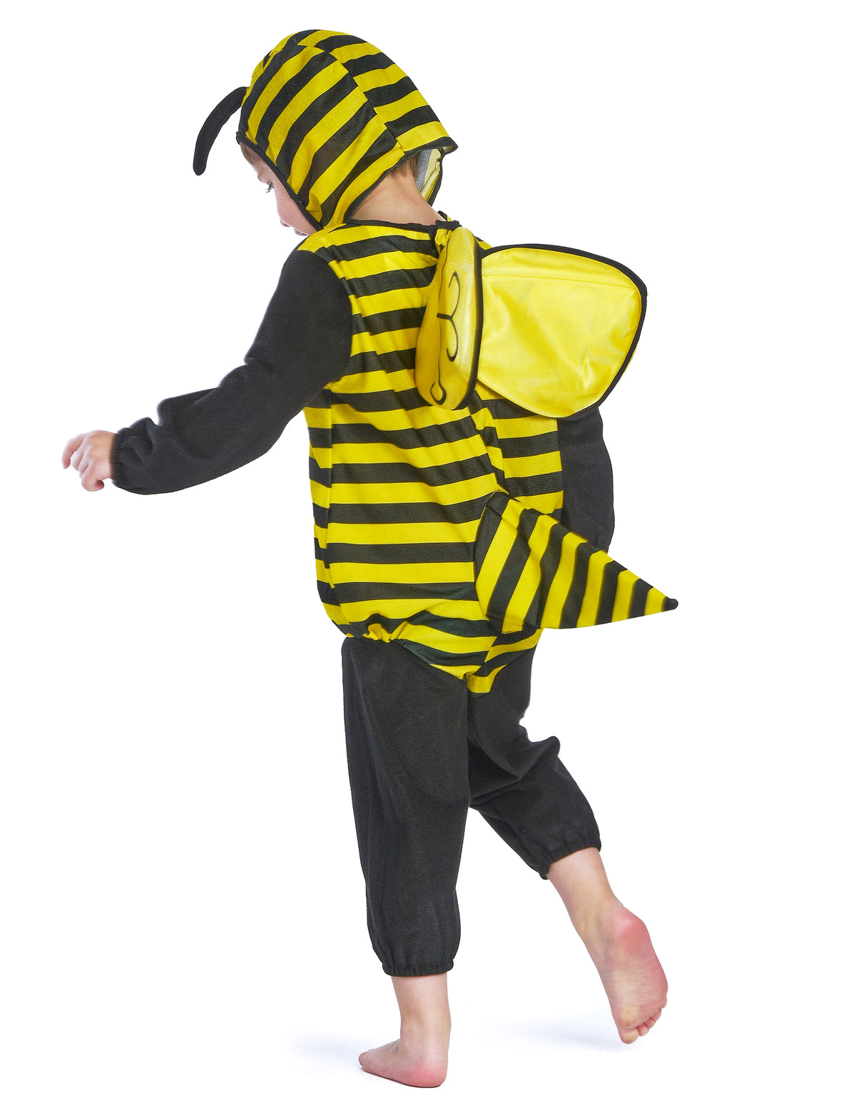 Vue de dos du déguisement abeille pour enfant