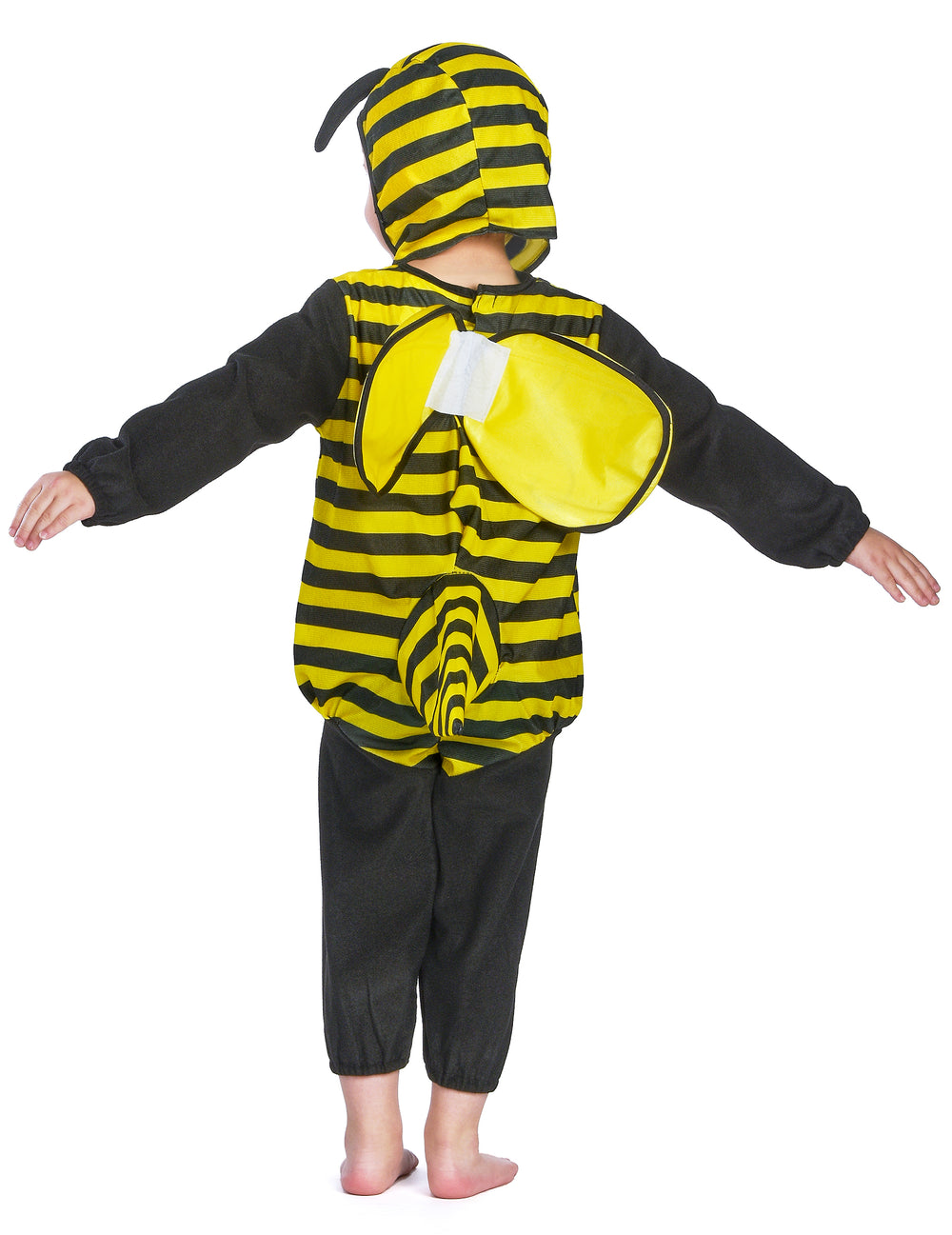 Vue de dos du déguisement d'abeille pour enfant