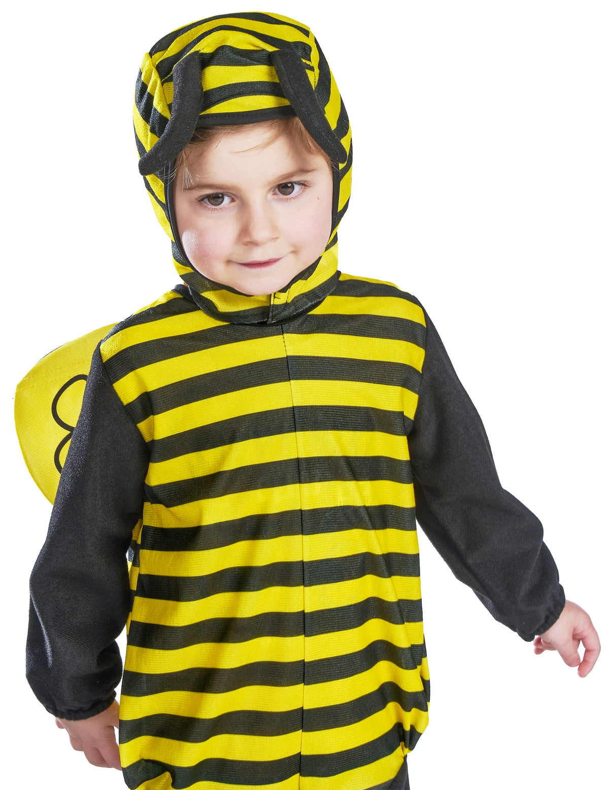 Vue rapprochée de face du déguisement d'abeille pour enfant