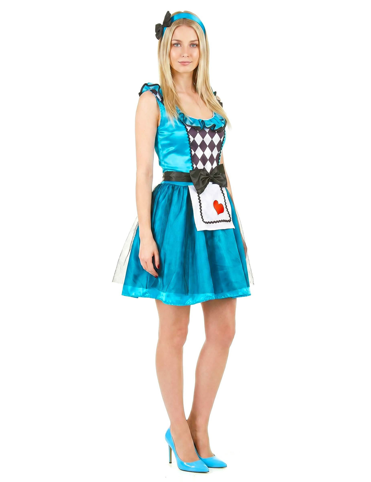 Disfarce alice de copa mulher