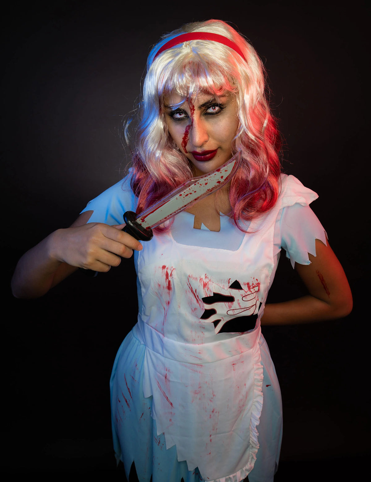 Disfarce Alice sangrenta mulher