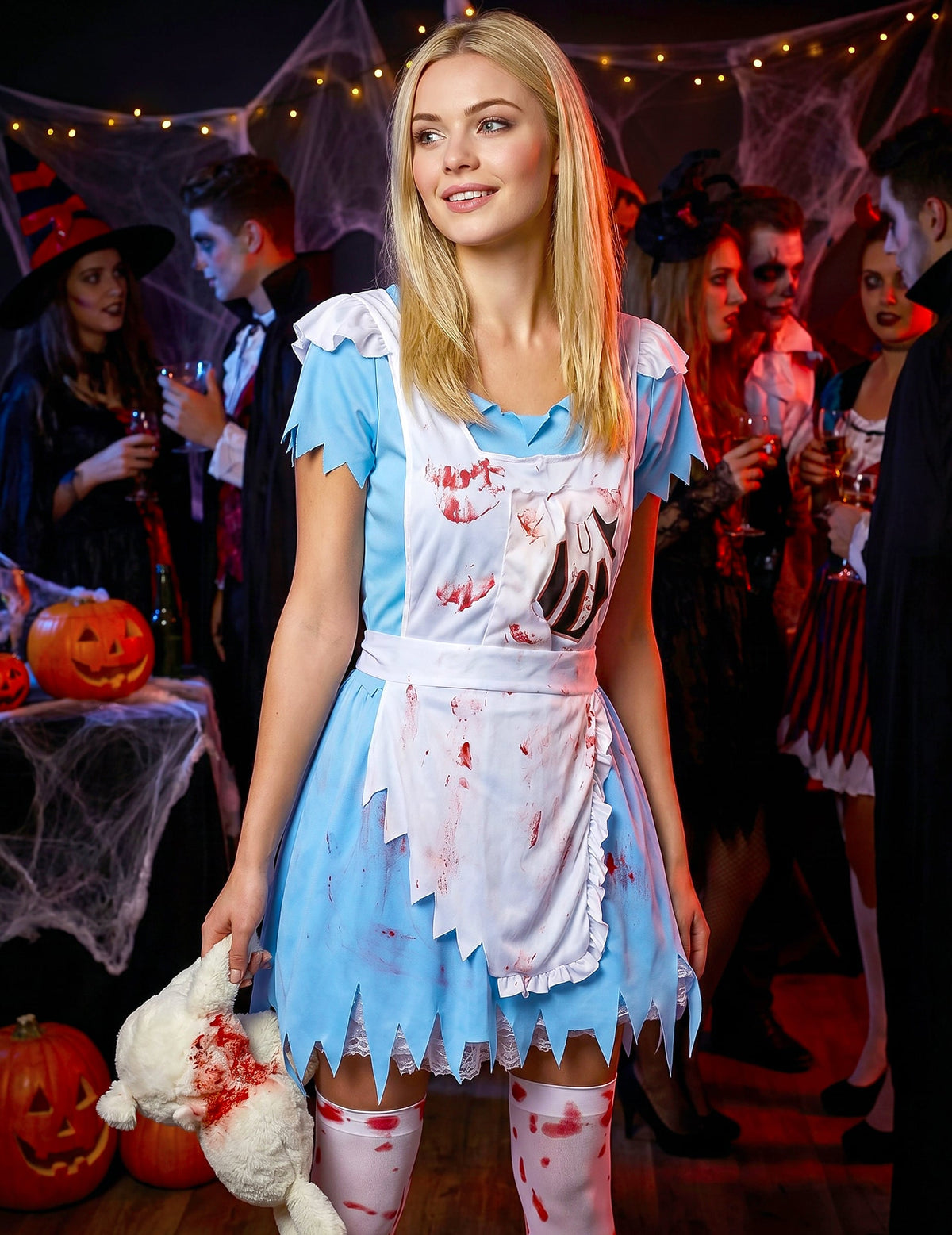 Disfarce Alice sangrenta mulher