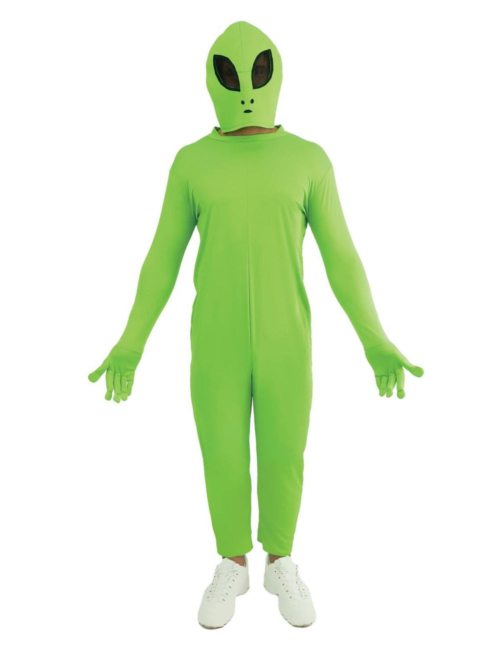 Déguisement d'alien pour adulte vert avec masque cagoule