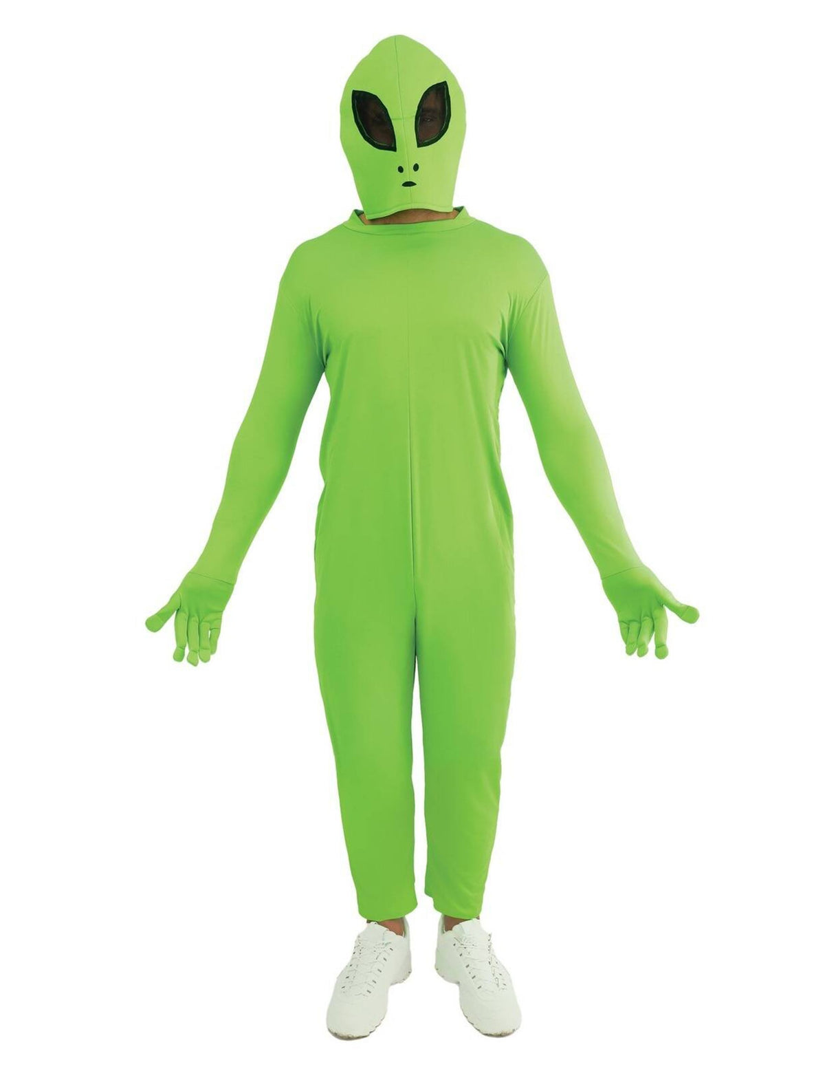 Déguisement d'alien pour adulte vert avec masque cagoule