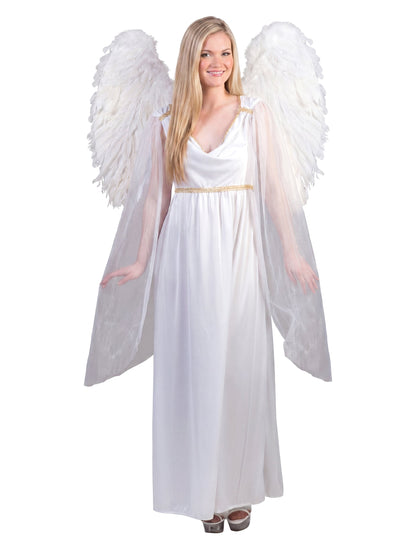 Fato de anjo branco para mulher