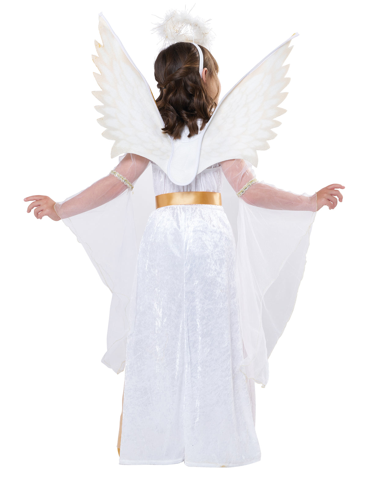 Vue de dos du déguisement ange gardien luxe