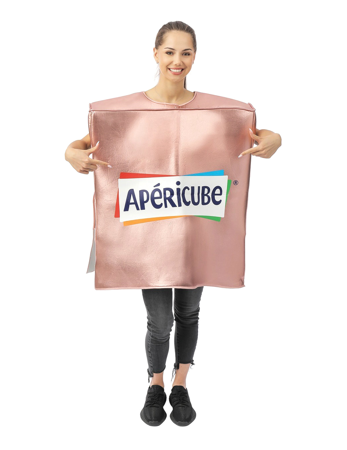 Fato de Apéricube™ cor-de-rosa para adulto